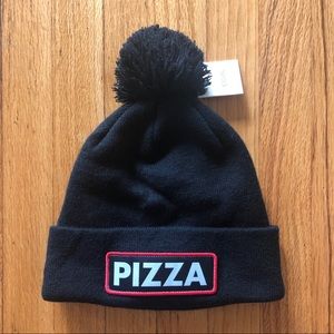Black PIZZA Beanie- New w/ tags!